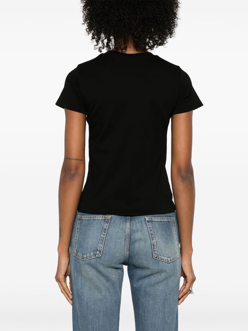 Alexander McQueen Cut & Sew T-Shirt - Black Cotton | Urbalenti | Urbalen... | Urbalenti™ NYC