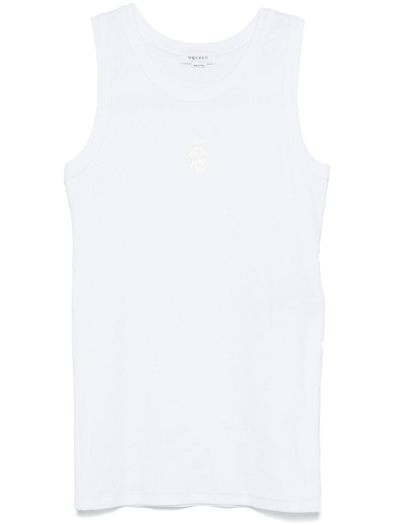 Alexander McQueen Skull-embroidered tank top | Urbalen... | Urbalenti™ NYC