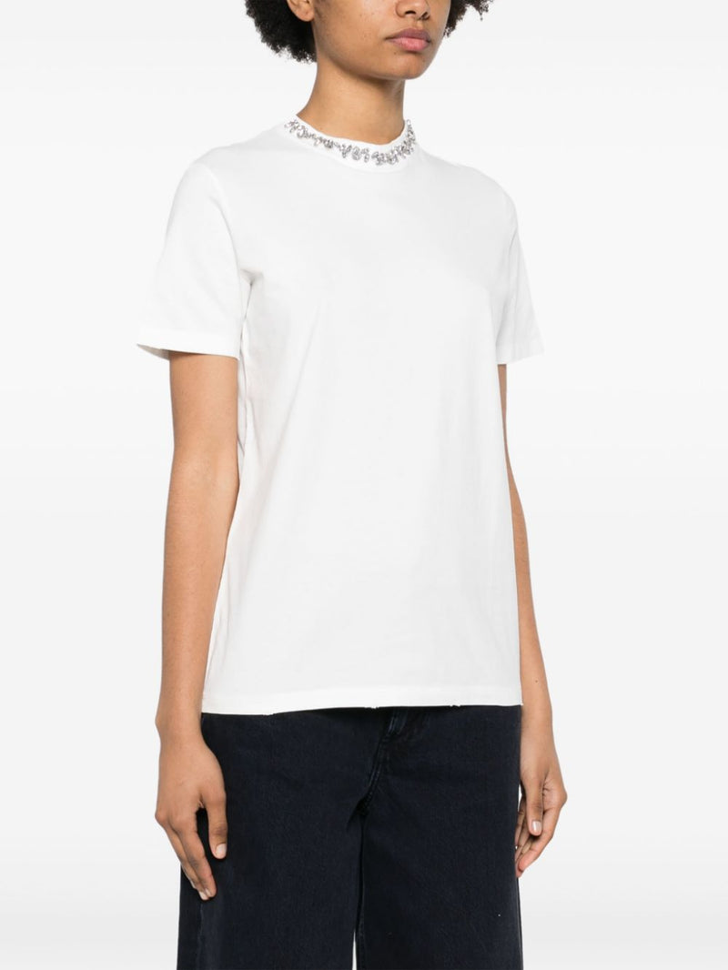 Golden Goose rhinestone-embellished Cotton T-Shirt | Urbalenti | Urbalen... | Urbalenti™ NYC
