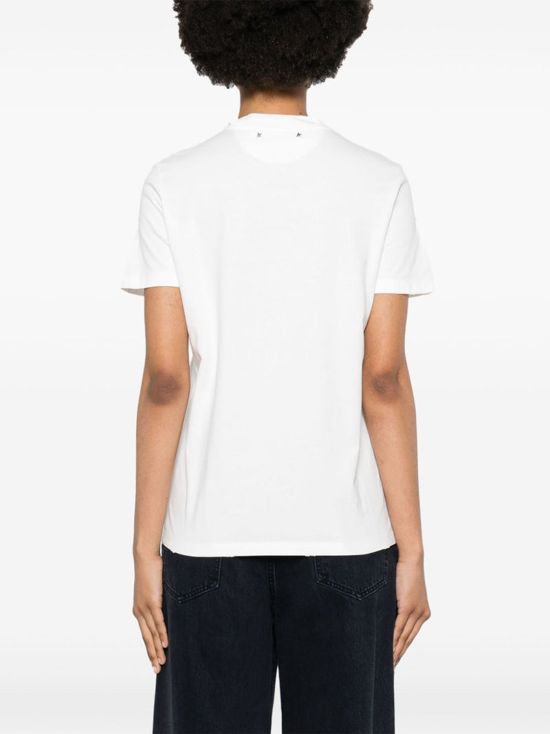 Golden Goose rhinestone-embellished Cotton T-Shirt | Urbalenti | Urbalen... | Urbalenti™ NYC