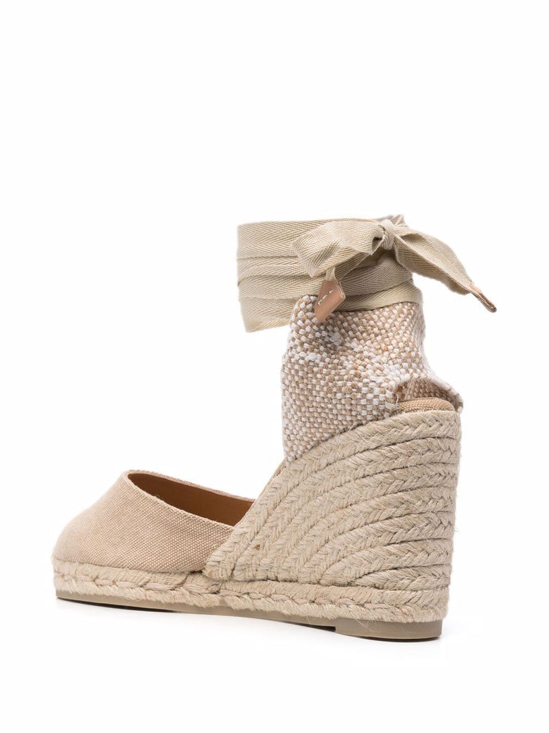 Castañer Carina Espadrilles - Beige Leather | Urbalenti™ NYC