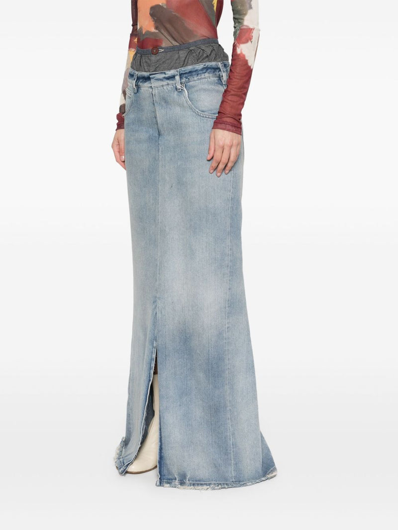 Maison Margiela Maxi denim cotton skirt | Urbalenti™ NYC