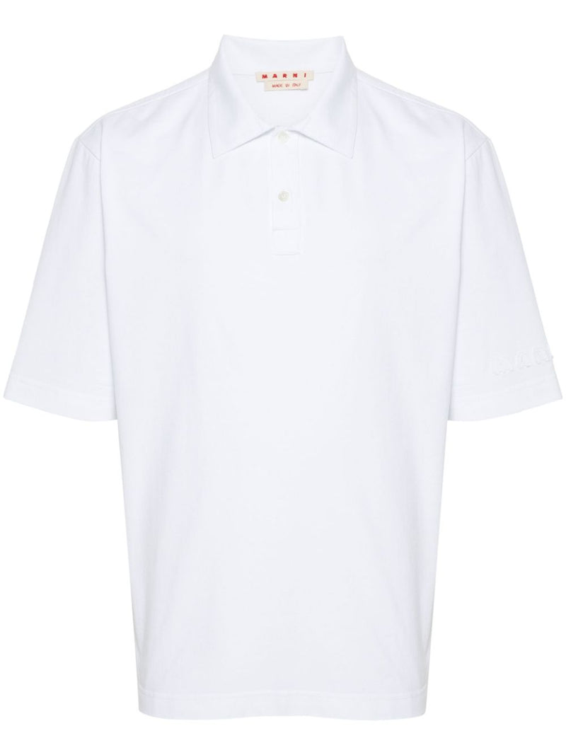 Marni logo-patch polo shirt | Urbalenti™ NYC