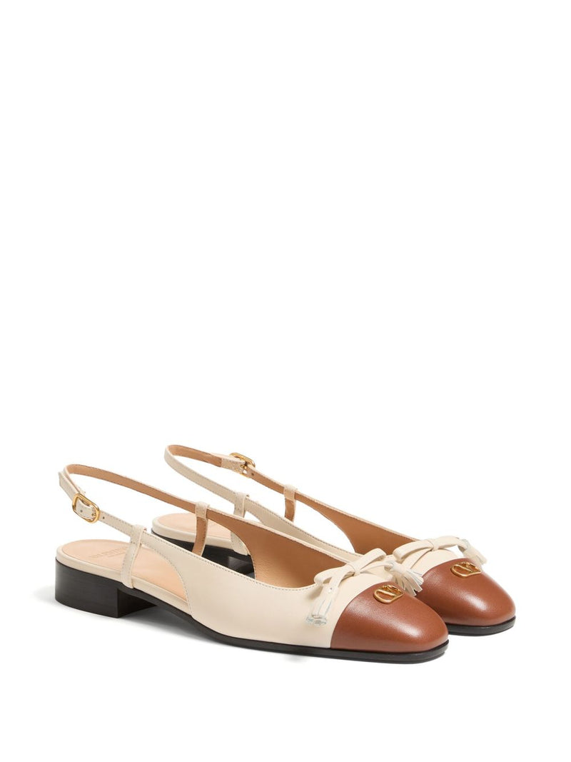 Valentino Garavani Valet Du Roi slingback ballerinas | Urbalenti™ NYC