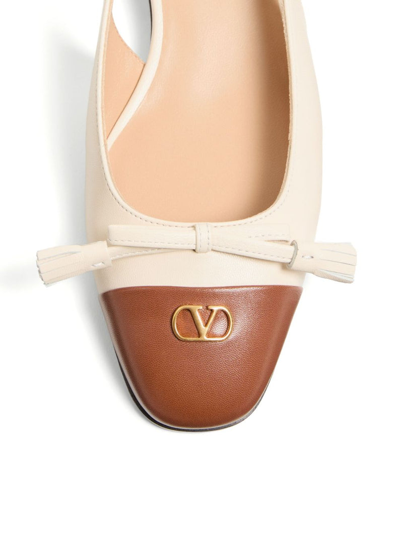 Valentino Garavani Valet Du Roi slingback ballerinas | Urbalenti™ NYC
