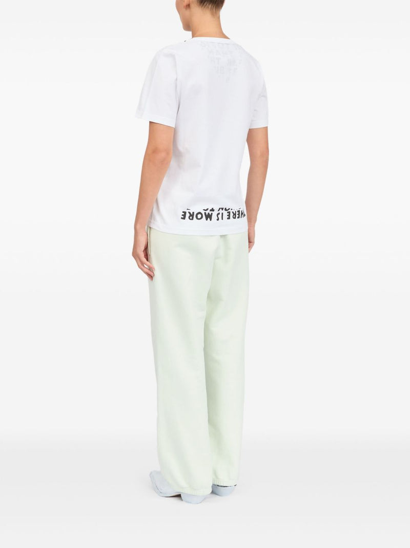 MM6 Maison Margiela Printed cotton t-shirt | Urbalen... | Urbalenti™ NYC
