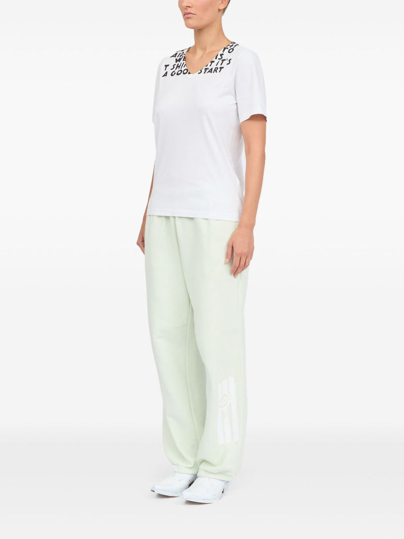 MM6 Maison Margiela Printed cotton t-shirt | Urbalen... | Urbalenti™ NYC