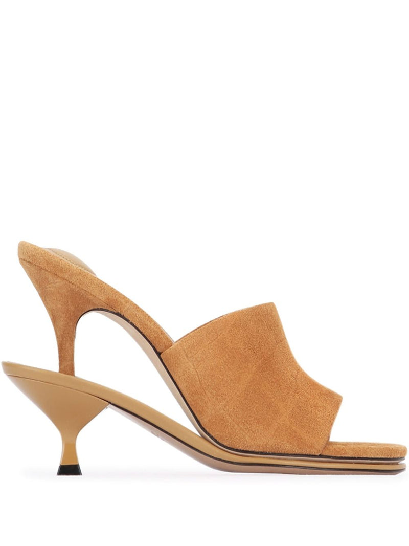 JACQUEMUS The Doubles 100mm Mules | Urbalenti™ NYC