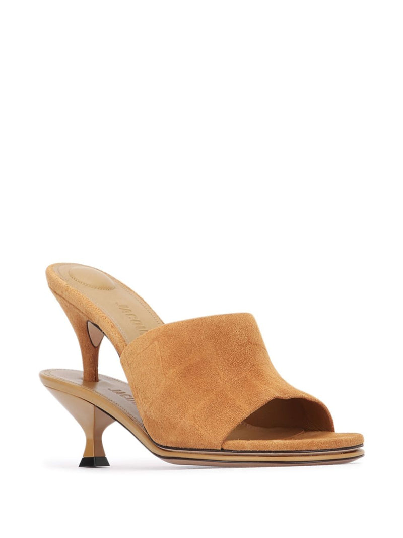 JACQUEMUS The Doubles 100mm Mules | Urbalenti™ NYC