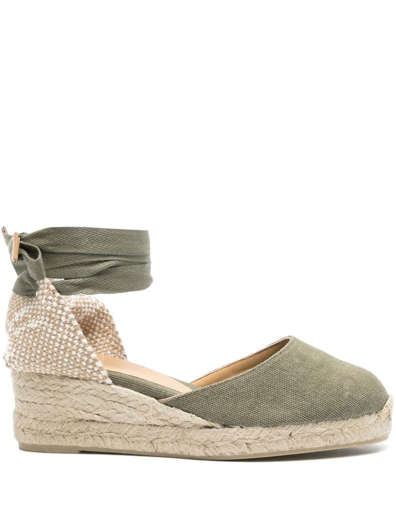 Castañer Carina Espadrilles - Khaki Canvas | Urbalenti™ NYC
