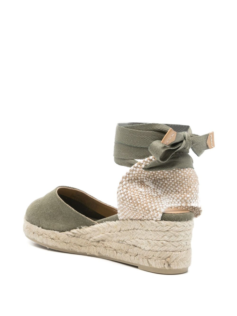 Castañer Carina Espadrilles - Khaki Canvas | Urbalenti™ NYC