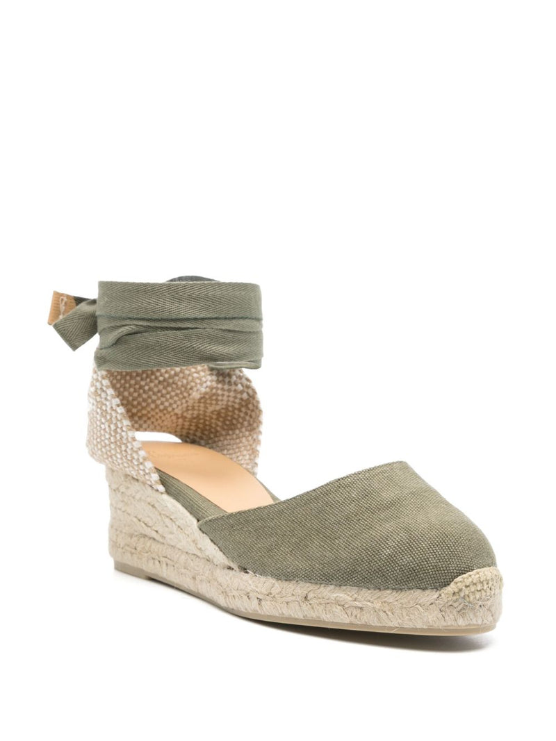 Castañer Carina Espadrilles - Khaki Canvas | Urbalenti™ NYC