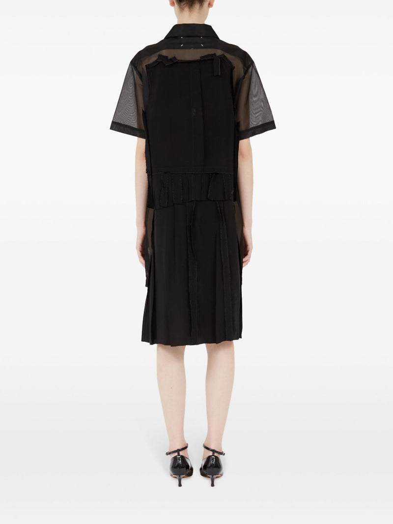 Maison Margiela Midi dress with layered design | Urbalenti™ NYC