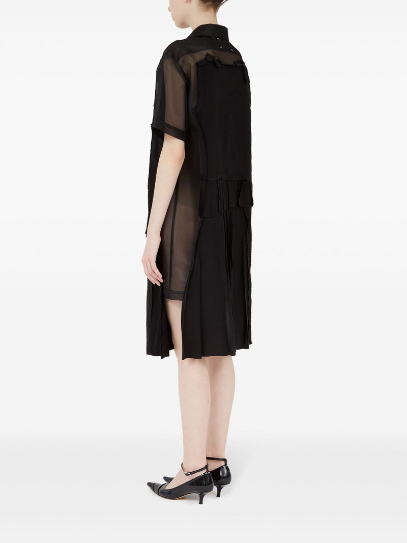 Maison Margiela Midi dress with layered design | Urbalenti™ NYC