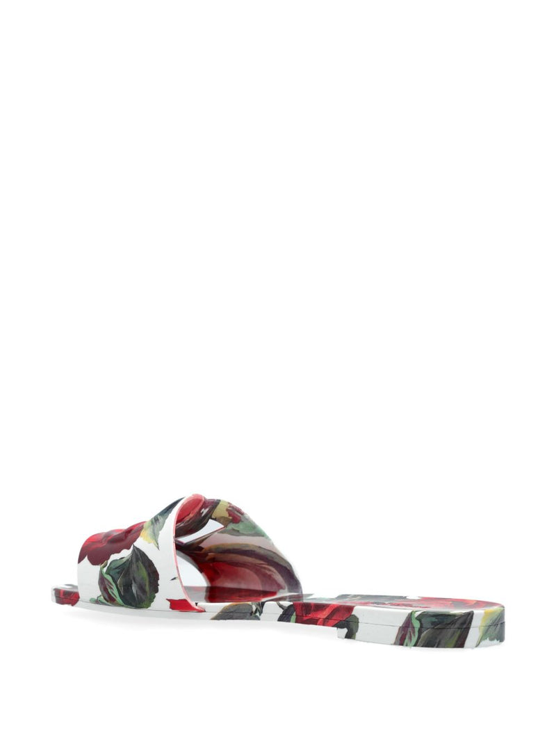 Dolce & Gabbana floral-print slides | Urbalenti™ NYC