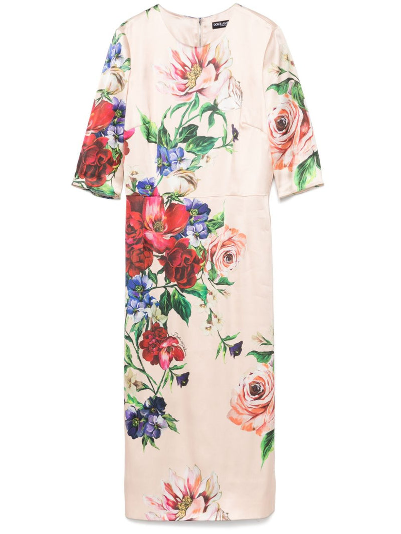 Dolce & Gabbana floral-print Midi Dress | Urbalenti™ NYC