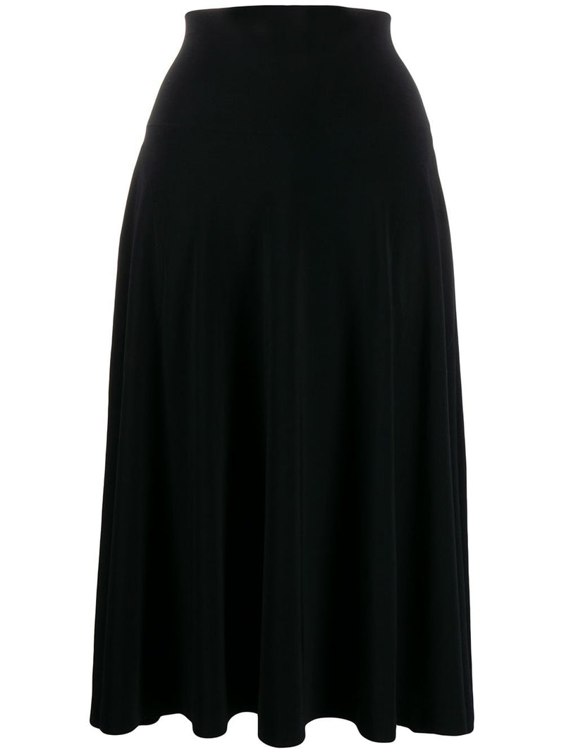 Norma Kamali Norma Kamali Flared jersey skirt