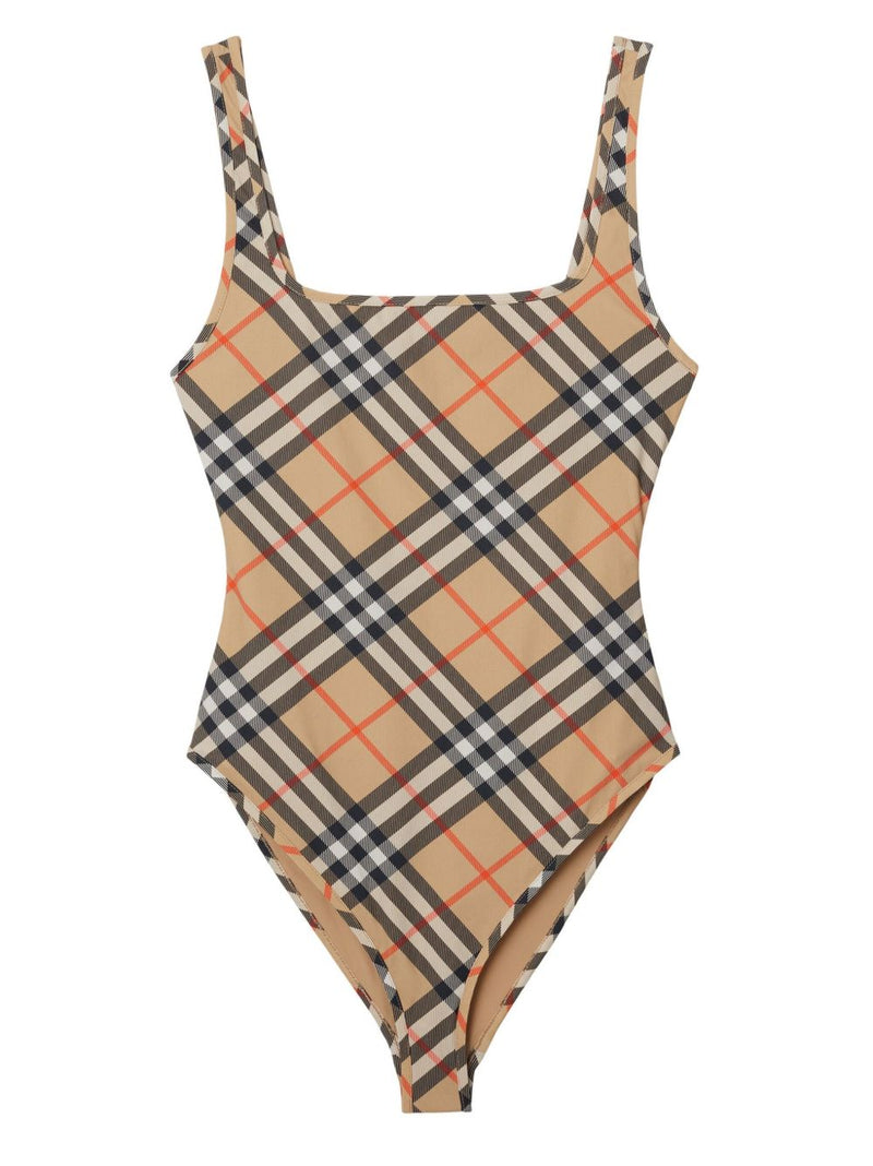 Burberry check-pattern swimsuit | Urbalenti™ NYC