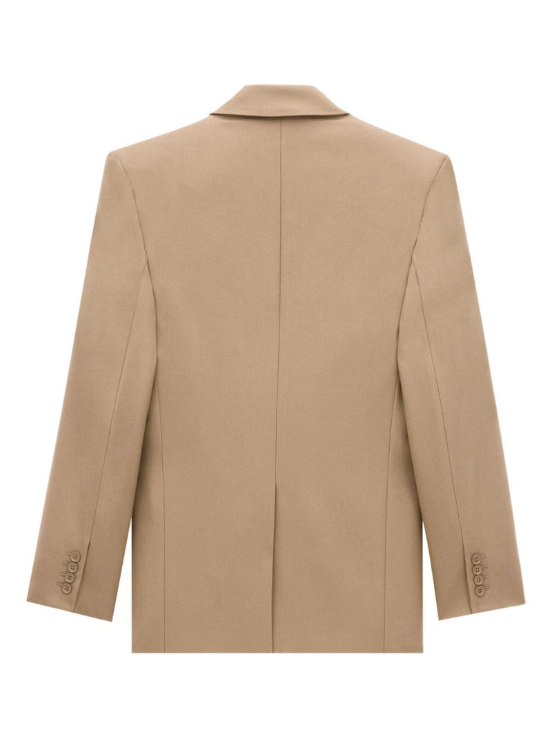 Saint Laurent Natural Blazer Structured Wool | Urbalenti™ NYC