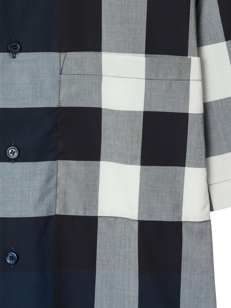 Camisa de algodón elástico con cuadros Somerton de Burberry | URBALENTI™