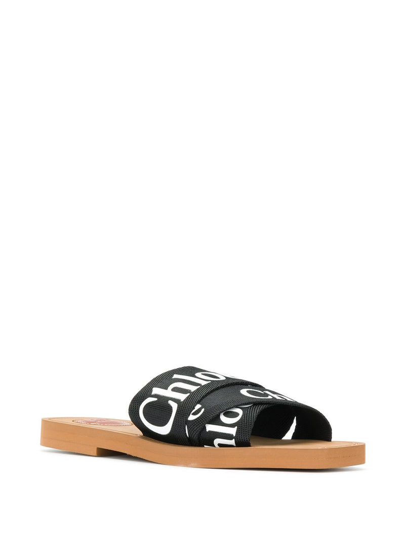 Chloé Woody Sandalia Plana Mule | URBALENTI™