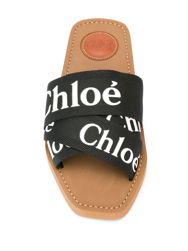 Chloé Woody Sandalia Plana Mule | URBALENTI™