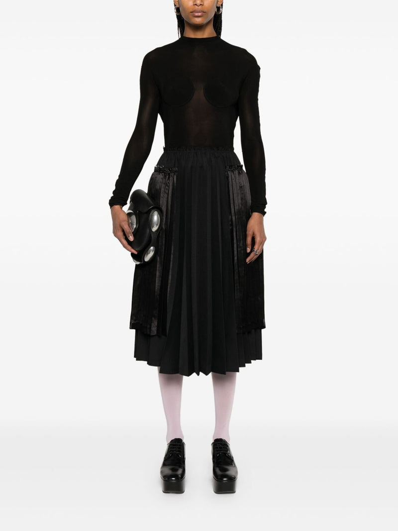 Comme Des Garcons Comme Des Garcons Pleated midi skirt