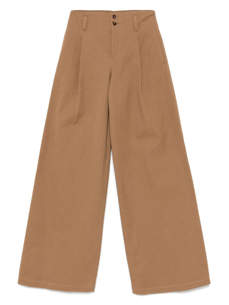 Chloé ChloÃ© Cotton wide-leg trousers | Urbalenti™ NYC