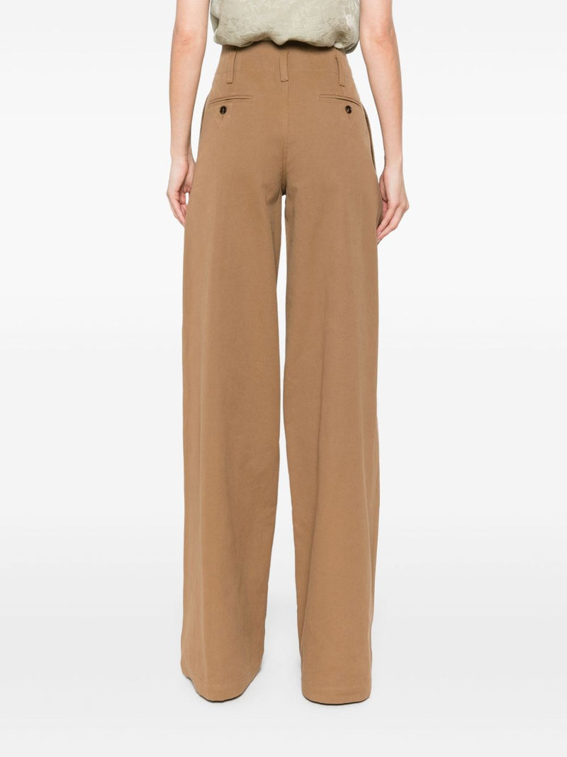 Chloé ChloÃ© Cotton wide-leg trousers | Urbalenti™ NYC
