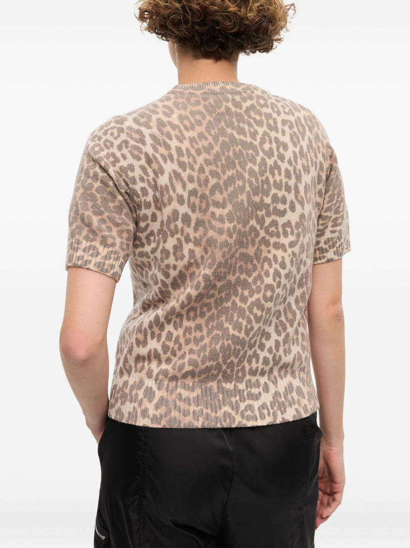 Ganni Ganni Logo wool t-shirt