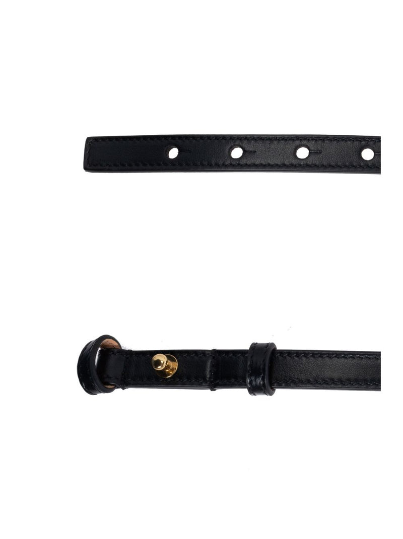 Cinturón de piel icónico Chloé - Piel negra | URBALENTI™