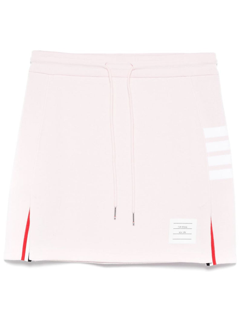 Thom Browne Thom Browne 4-Bar tab 4Bar cotton mini skirt