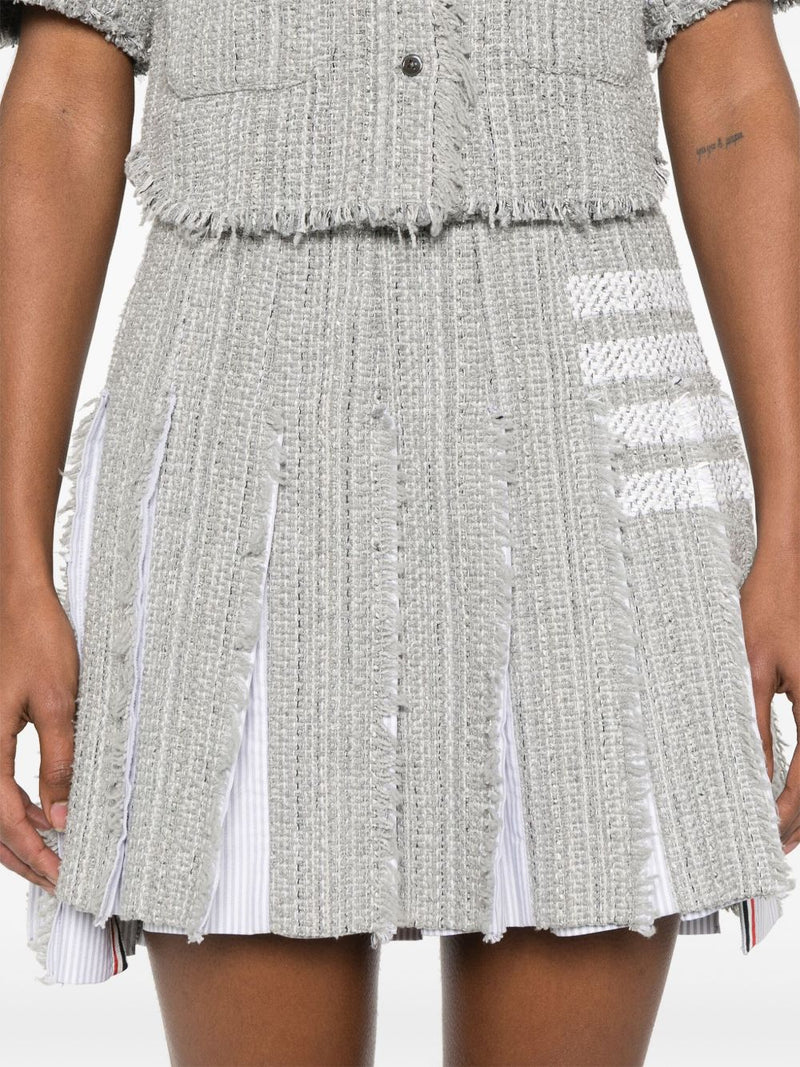 Thom Browne Thom Browne 4-Bar stripe 4bar cotton blend skirt