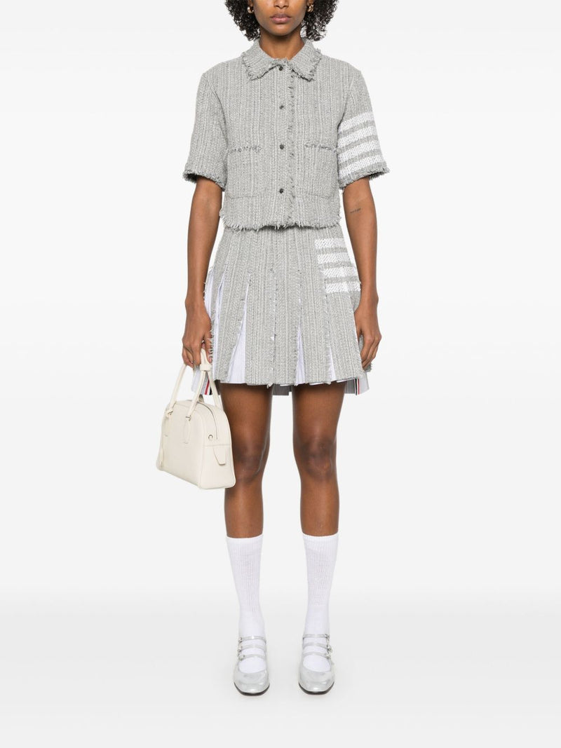 Thom Browne Thom Browne 4-Bar stripe 4bar cotton blend skirt