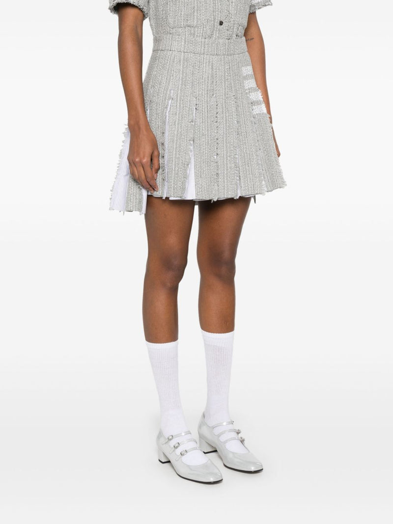 Thom Browne Thom Browne 4-Bar stripe 4bar cotton blend skirt