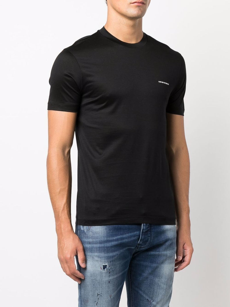 Emporio Armani T-Shirts and Polos Black - Black Logo Print | Urbalenti |... | Urbalenti™ NYC
