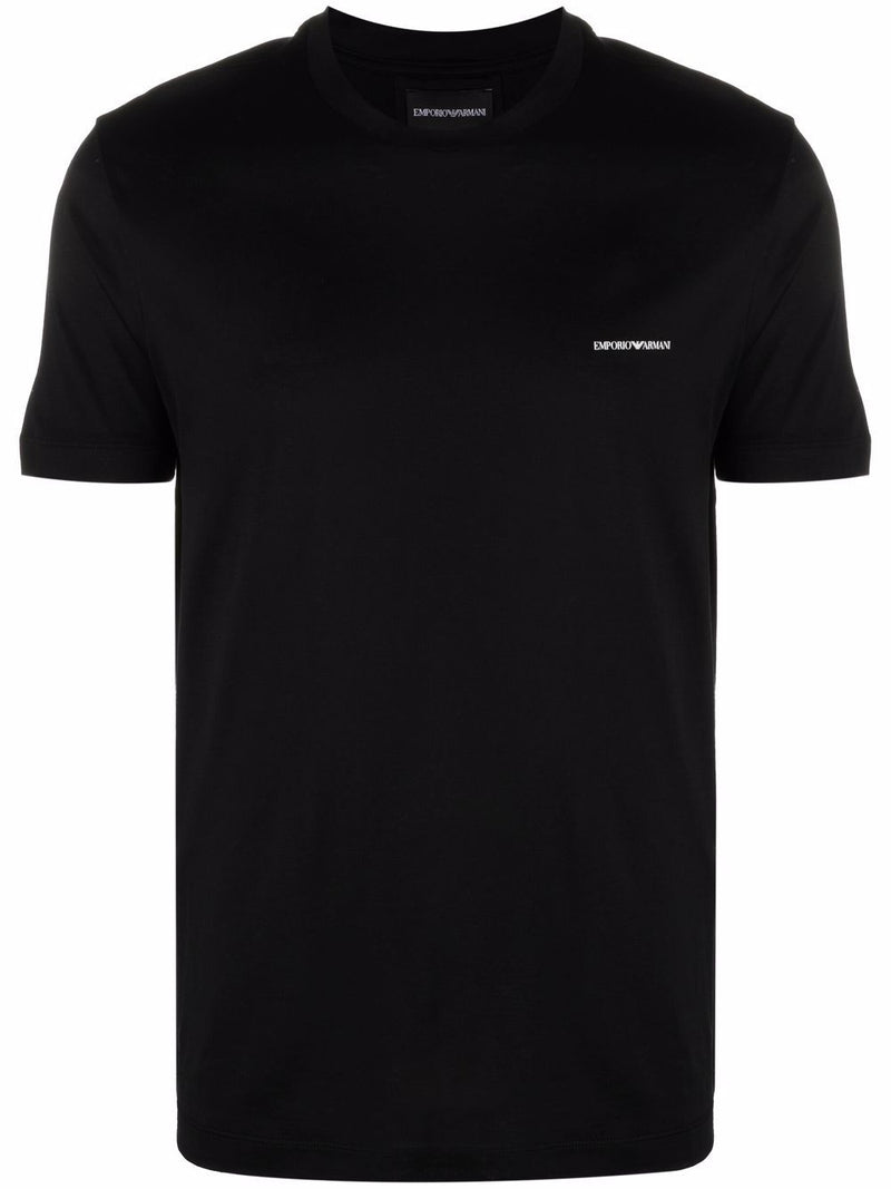 Emporio Armani T-Shirts and Polos Black - Black Logo Print | Urbalenti |... | Urbalenti™ NYC