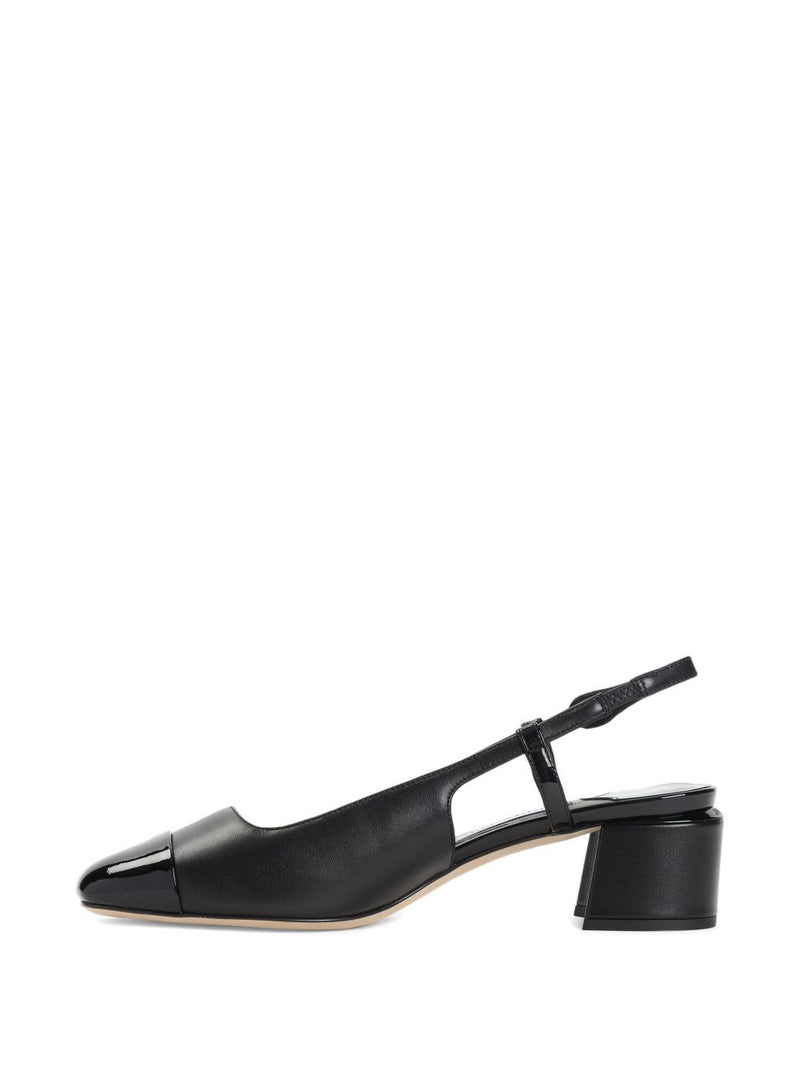 Jimmy Choo Elisa Sling Back 45 Patent and Nappa Leather Pumps | Urbalent... | Urbalenti™ NYC