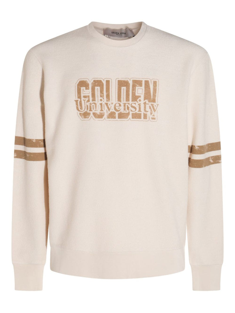 Sudadera de algodón con logotipo Golden Goose | URBALENTI™