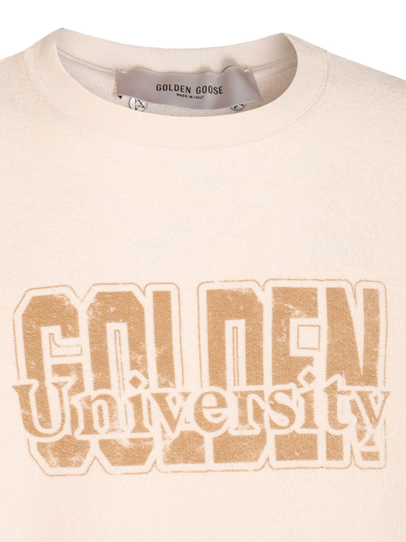Sudadera de algodón con logotipo Golden Goose | URBALENTI™