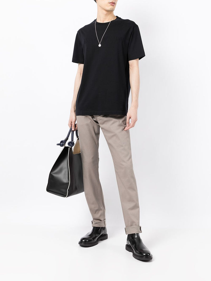 Emporio Armani Logo cotton t-shirt | Urbalenti™ NYC