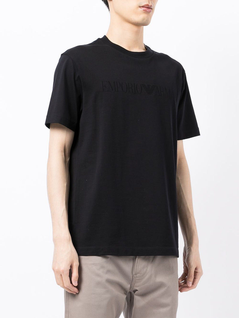 Emporio Armani Logo cotton t-shirt | Urbalenti™ NYC