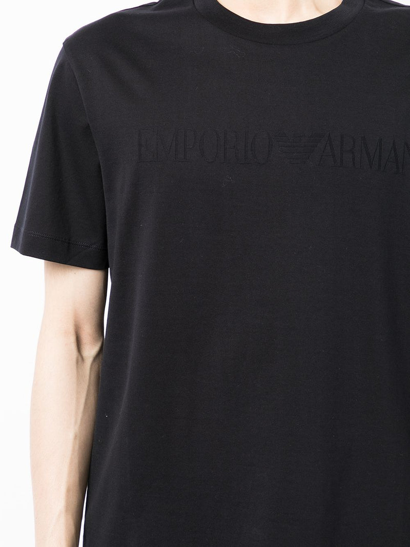 Emporio Armani Logo cotton t-shirt | Urbalenti™ NYC