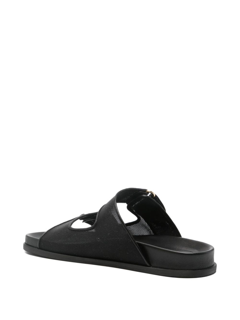 Jimmy Choo Fayence Sandal Low leather sandals with pearls | U... | Urbalenti™ NYC