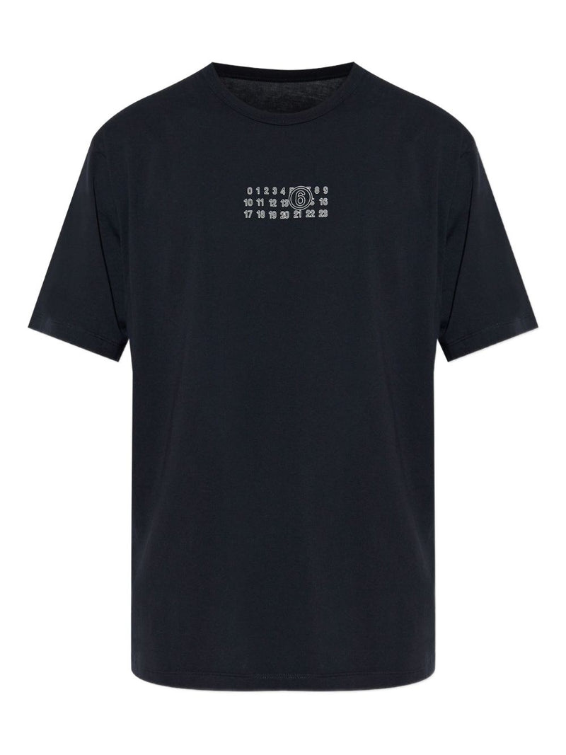 MM6 Maison Margiela T-Shirts and Polos Black - Black Print - Style 2900-... | Urbalenti™ NYC