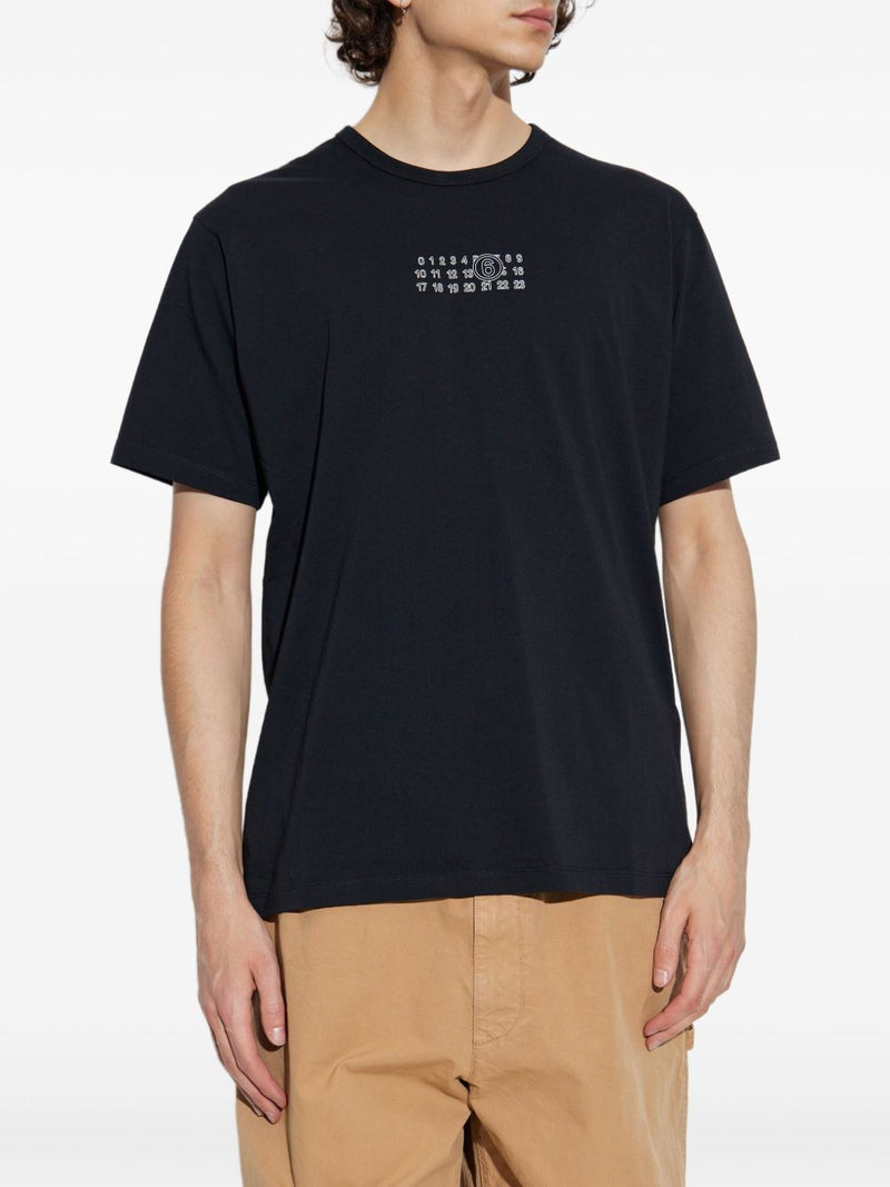 MM6 Maison Margiela T-Shirts and Polos Black - Black Print - Style 2900-... | Urbalenti™ NYC