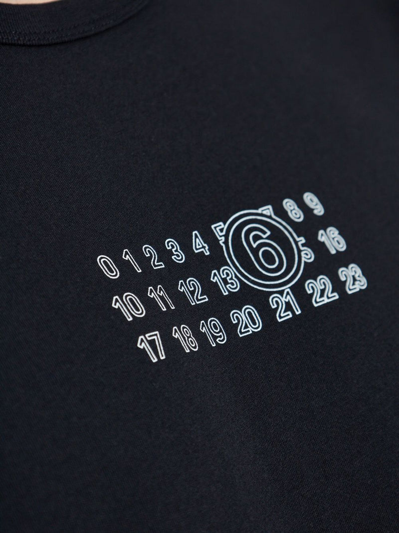 MM6 Maison Margiela T-Shirts and Polos Black - Black Print - Style 2900-... | Urbalenti™ NYC