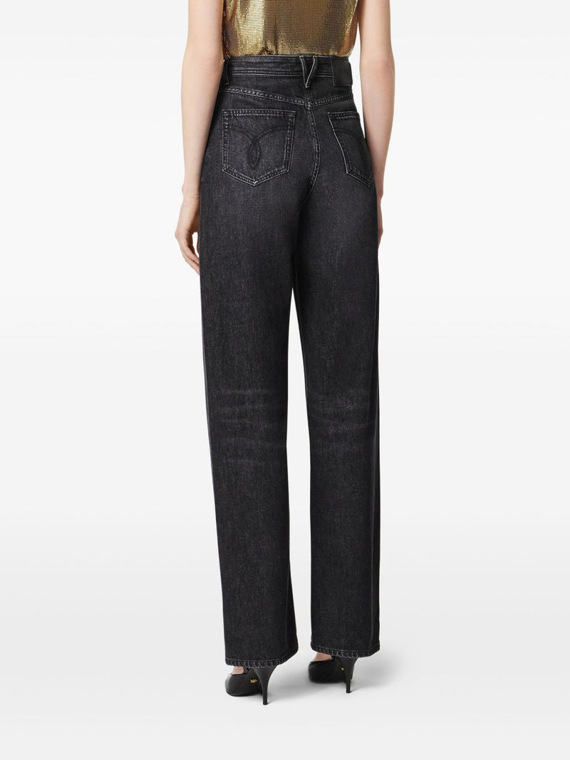 Jeans Versace de malla metálica de corte regular | URBALENTI™