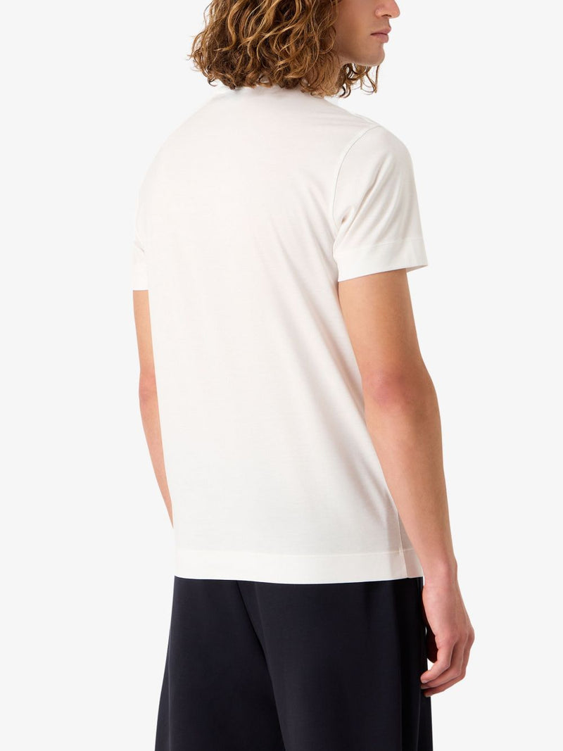 Emporio Armani Logo cotton blend t-shirt | Urbalenti™ NYC
