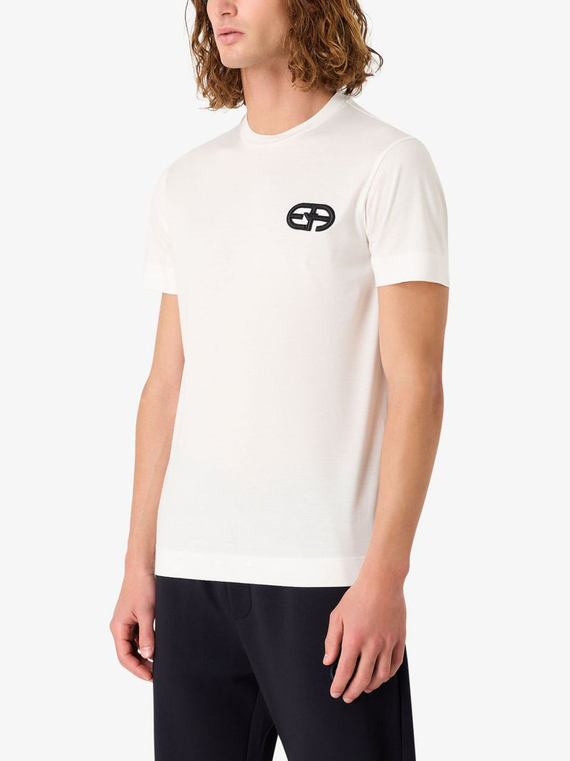 Emporio Armani Logo cotton blend t-shirt | Urbalenti™ NYC